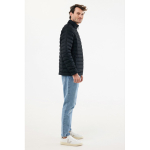 Doudoune homme en polyester recyclé 70 g/m² IQONIQ Maiko couleur noir troisième vue avec modèle