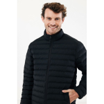 Doudoune homme en polyester recyclé 70 g/m² IQONIQ Maiko couleur noir cinquième vue avec modèle