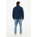 Doudoune homme en polyester recyclé 70 g/m² IQONIQ Maiko couleur bleu marine quatrième vue avec modèle