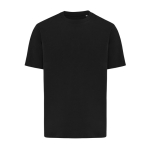 T‑shirt unisexe en coton recyclé 220 g/m² IQONIQ Nikko couleur noir