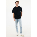 T‑shirt unisexe en coton recyclé 220 g/m² IQONIQ Nikko couleur noir