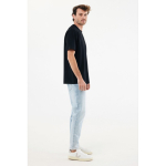 T‑shirt unisexe en coton recyclé 220 g/m² IQONIQ Nikko couleur noir