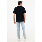 T‑shirt unisexe en coton recyclé 220 g/m² IQONIQ Nikko couleur noir
