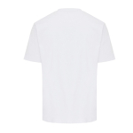 T‑shirt unisexe en coton recyclé 220 g/m² IQONIQ Nikko couleur blanc deuxième vue