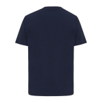 T‑shirt unisexe en coton recyclé 220 g/m² IQONIQ Nikko couleur bleu marine deuxième vue