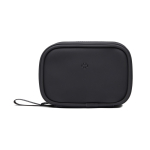 Trousse de secours en polyester recyclé avec accessoires couleur noir