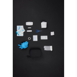 Trousse de secours en polyester recyclé avec accessoires couleur noir vue d'ambiance