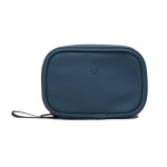 Trousse de secours en polyester recyclé avec accessoires couleur bleu marine