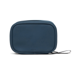 Trousse de secours en polyester recyclé avec accessoires couleur bleu marine troisième vue