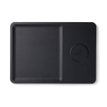 Chargeur sans fil de bureau écologique avec plateau de rangement couleur noir