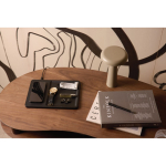 Chargeur sans fil de bureau écologique avec plateau de rangement couleur noir