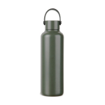 Gourde isotherme en acier inoxydable recyclé avec anse 600 ml couleur vert