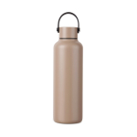 Gourde isotherme en acier inoxydable recyclé avec anse 600 ml couleur ivoire
