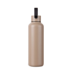 Gourde isotherme en acier inoxydable recyclé avec anse 600 ml couleur ivoire deuxième vue