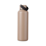 Gourde isotherme en acier inoxydable recyclé avec anse 600 ml couleur ivoire troisième vue