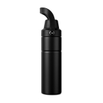 Gourde isotherme en acier recyclé avec anse et double ouverture 600 ml couleur noir deuxième vue