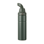 Gourde isotherme en acier recyclé avec anse et double ouverture 600 ml couleur vert deuxième vue