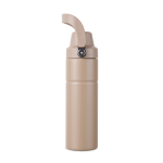 Gourde isotherme en acier recyclé avec anse et double ouverture 600 ml couleur ivoire deuxième vue