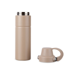 Gourde isotherme en acier recyclé avec anse et double ouverture 600 ml couleur ivoire cinquième vue