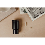 Tasse à emporter en acier recyclé avec couvercle rabattable 350 ml couleur noir