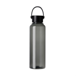 Bouteille RPET minimaliste avec couvercle en acier et anse 550 ml couleur noir