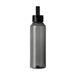 Bouteille RPET minimaliste avec couvercle en acier et anse 550 ml couleur noir deuxième vue