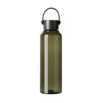 Bouteille RPET minimaliste avec couvercle en acier et anse 550 ml couleur vert