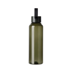 Bouteille RPET minimaliste avec couvercle en acier et anse 550 ml couleur vert deuxième vue