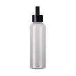 Bouteille RPET minimaliste avec couvercle en acier et anse 550 ml couleur transparent deuxième vue