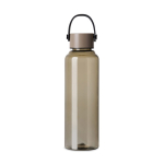 Bouteille RPET minimaliste avec couvercle en acier et anse 550 ml couleur ivoire