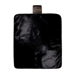 Plaid de pique‑nique recyclé avec doublure polaire imperméable couleur noir troisième vue