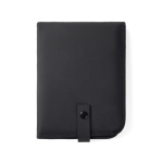 Coussin portable recyclé avec fermeture pression et design pliable couleur noir