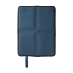 Coussin portable recyclé avec fermeture pression et design pliable couleur bleu marine deuxième vue
