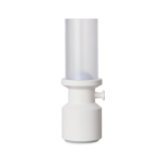 Lampe de table recyclée avec batterie rechargeable et régulateur couleur blanc deuxième vue