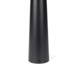Lampe de table recyclée avec lumière chaude et blanche réglable couleur noir troisième vue