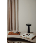 Lampe de table recyclée avec lumière chaude et blanche réglable couleur noir