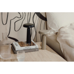 Lampe de table recyclée avec lumière chaude et blanche réglable couleur noir