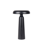 Lampe de table recyclée avec lumière chaude et blanche réglable couleur noir avec zone d'impression