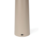 Lampe de table recyclée avec lumière chaude et blanche réglable couleur ivoire troisième vue
