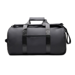 Sac week‑end en polyester recyclé avec doubles anses 35L couleur noir