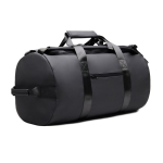 Sac week‑end en polyester recyclé avec doubles anses 35L couleur noir deuxième vue