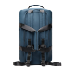 Sac week‑end en polyester recyclé avec doubles anses 35L couleur bleu marine troisième vue