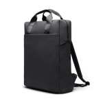 Sac à dos recyclé avec poche frontale et sangle arrière de voyage 16” couleur noir deuxième vue