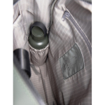 Sac à dos recyclé avec poche frontale et sangle arrière de voyage 16” couleur vert cinquième vue