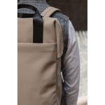 Sac à dos recyclé avec poche frontale et sangle arrière de voyage 16” couleur ivoire