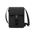 Sac à bandoulière urbain recyclé au design léger avec accès latéral couleur noir