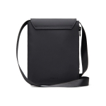 Sac à bandoulière urbain recyclé au design léger avec accès latéral couleur noir deuxième vue