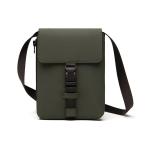 Sac à bandoulière urbain recyclé au design léger avec accès latéral couleur vert