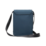 Sac à bandoulière urbain recyclé au design léger avec accès latéral couleur bleu marine deuxième vue