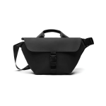 Sac bandoulière urbain en matériau recyclé avec sangle ajustable couleur noir